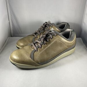 Footjoy FJ Contour Spikeless Golf Shoes Men’s 8 Wide Brown Leather 54249